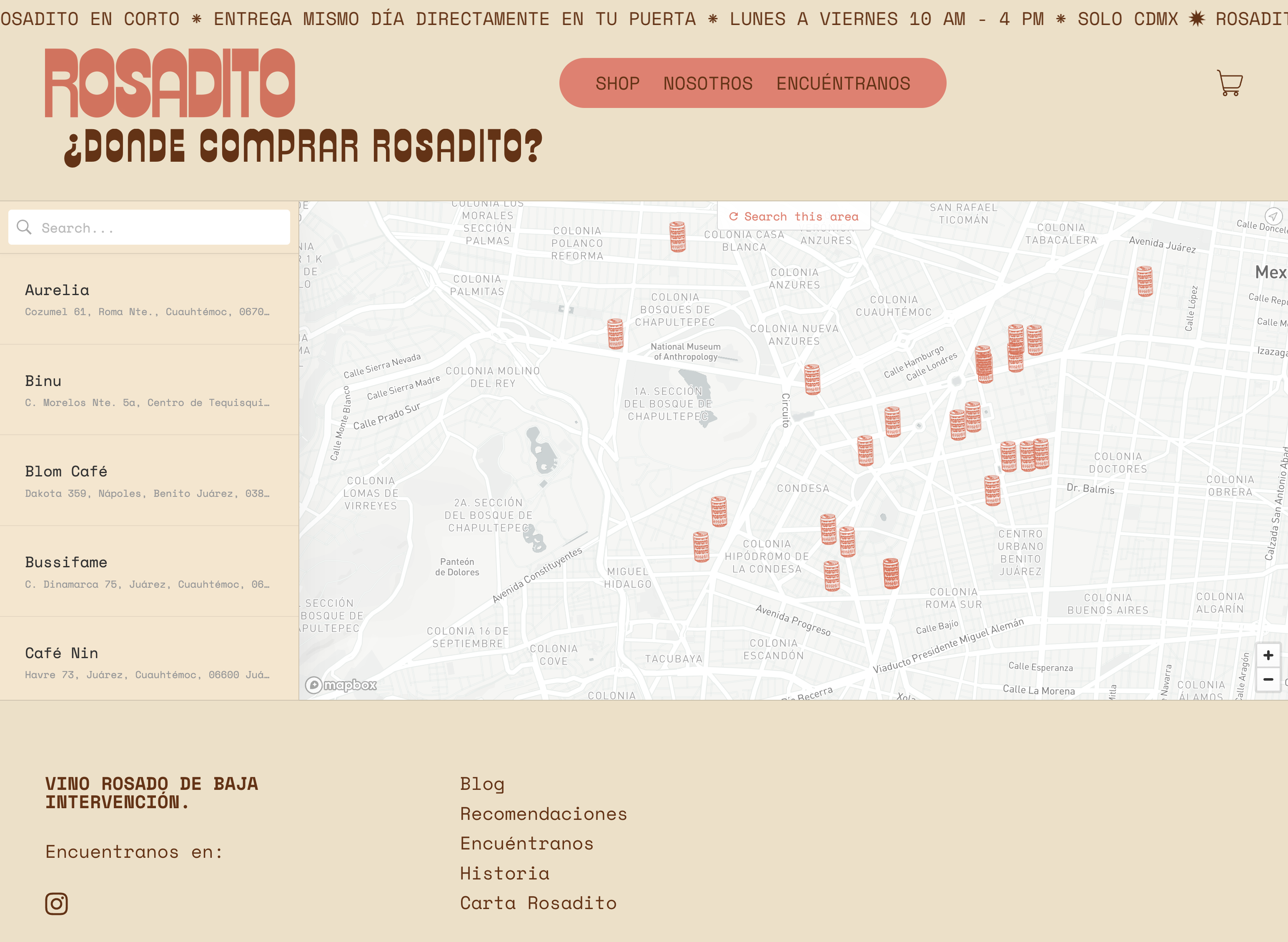 Store locator website example 3
